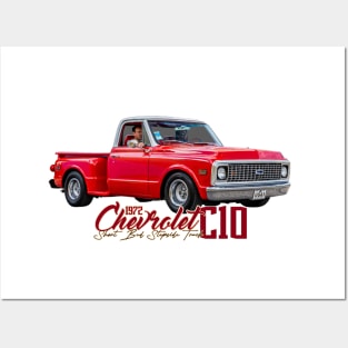 1972 Chevrolet C10 Short Bed Stepside Truck Posters and Art